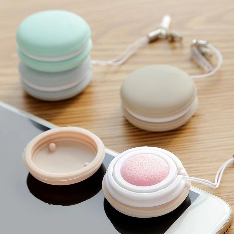 Cute Macaron Color Phone Wiper Screen Clean Brush Tool Pendant
