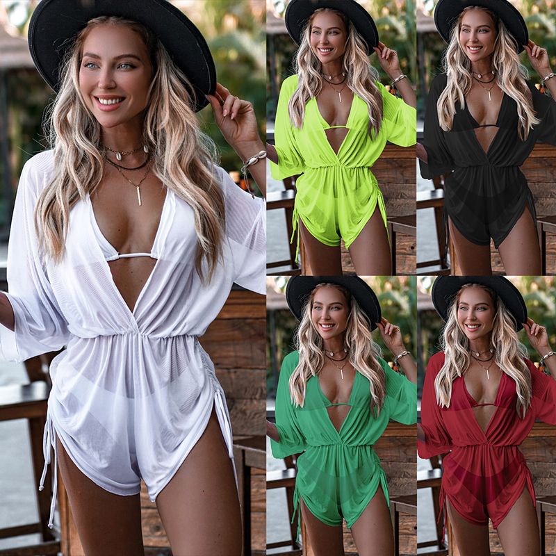 Women's Sexy Solid Color 3 Piece Set Bikinis