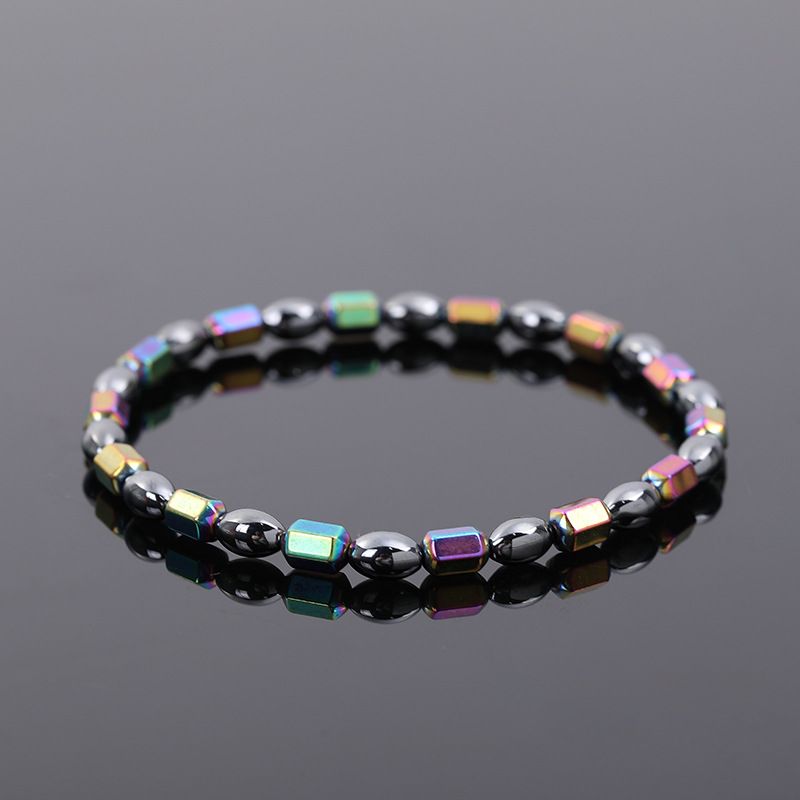 Fashion Oval Ab Color Haematite Beaded Women's Anklet