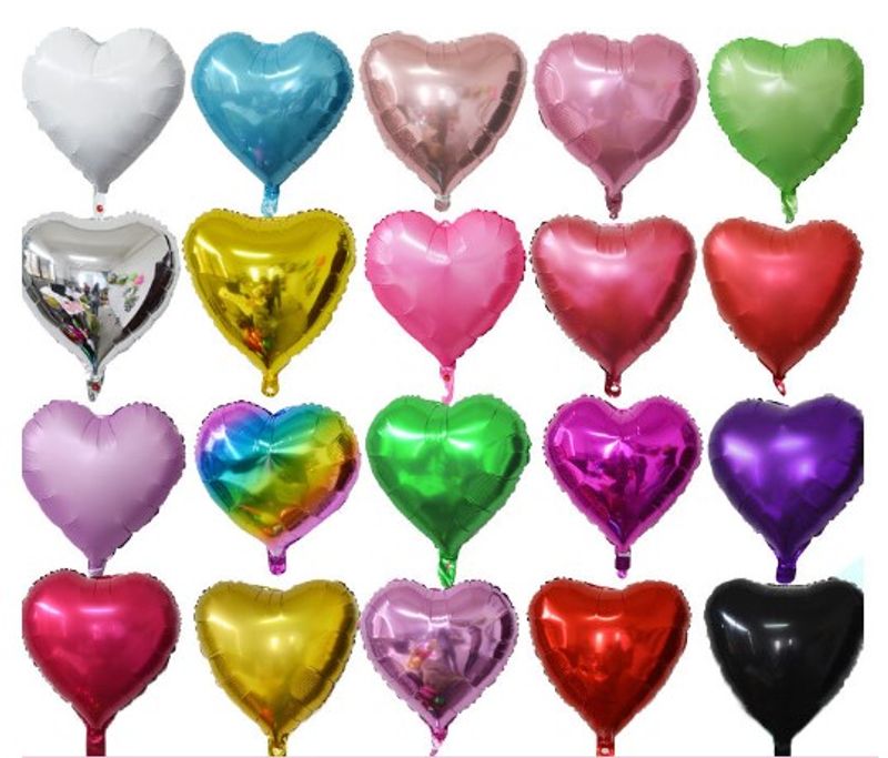 Herzform Aluminiumfolie Gruppe Luftballons 1 Stück