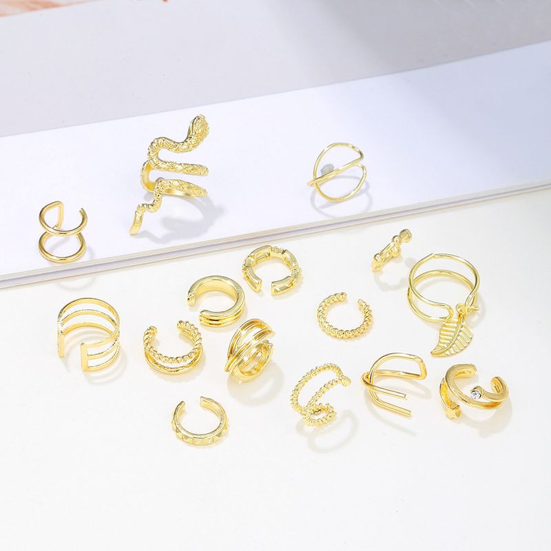 Wholesale Jewelry Fashion C Shape Metal Plating Ear Clips
