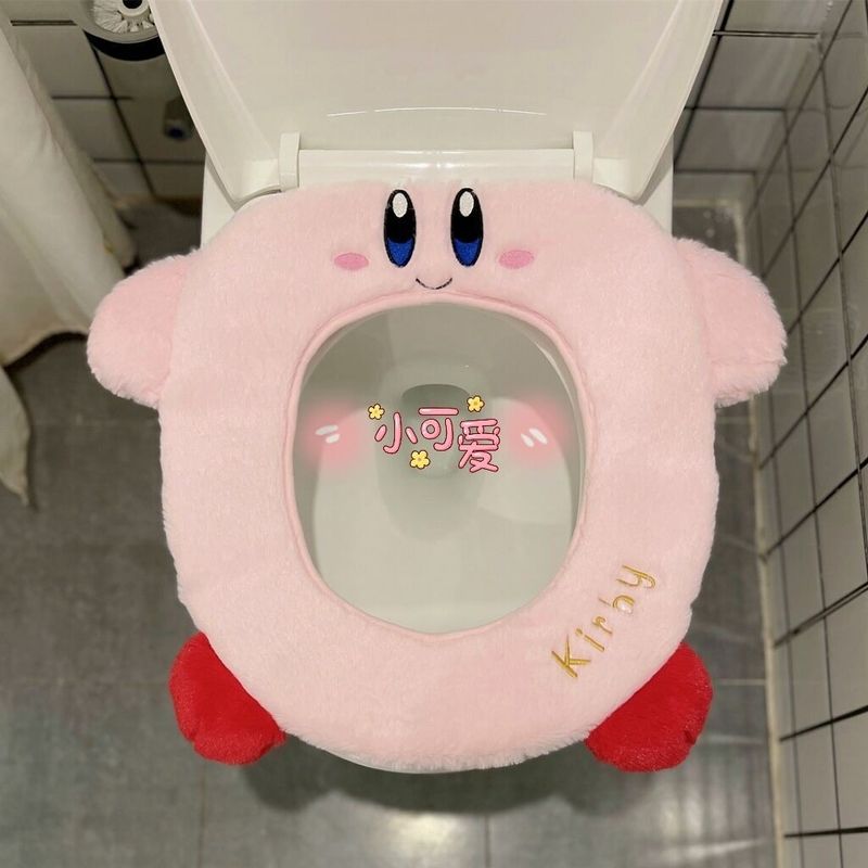 Cute Cartoon Plush Toilet Mat 1 Piece