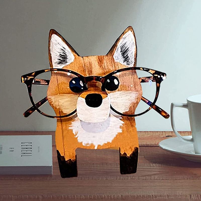Cute Creative Wooden Decoration Animal Glasses Display Stand