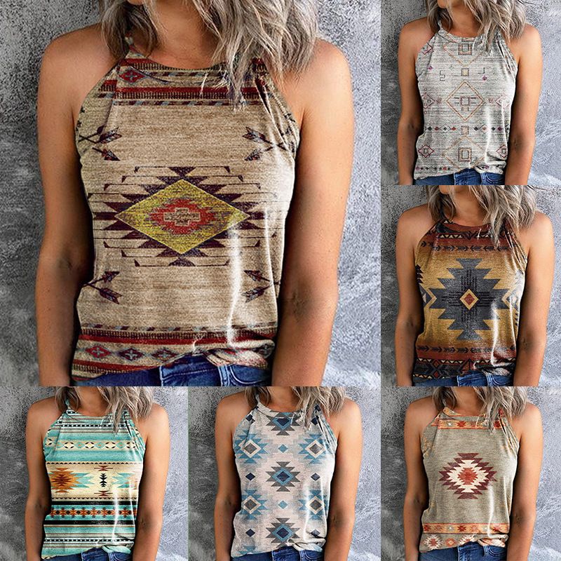 Women's Vest Tank Tops Printing Fashion Abstract