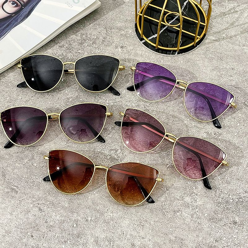 Fashion Semicircle Pc Cat Eye Full Frame Women's Sunglasses