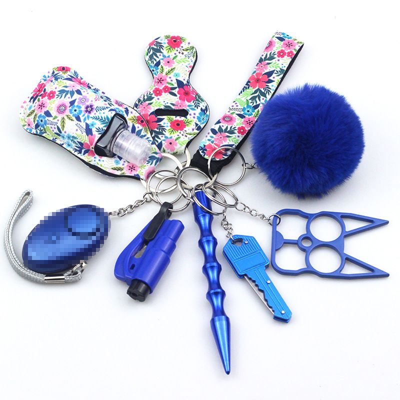 1 Set Fashion Solid Color Metal Keychain