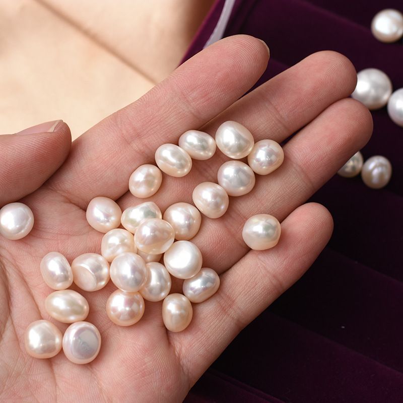 Mode Einfarbig Natürliche Süßwasser Perlen Schmuckzubehör 1 Stück
