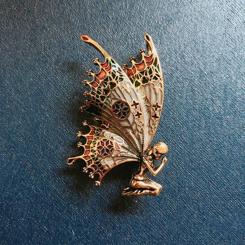 Mode Schmetterling Legierung Emaille Frau Broschen