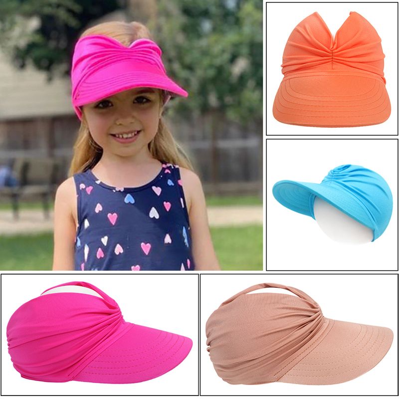 Children Unisex Fashion Solid Color Sun Hat