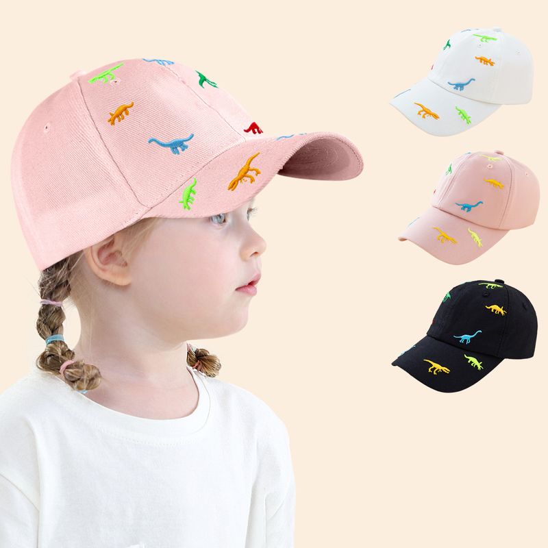 Children Unisex Cute Dinosaur Embroidery Baseball Cap