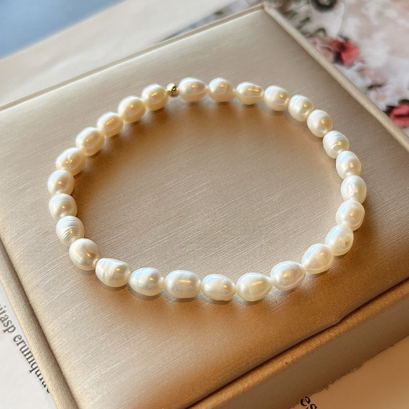 Fashion Round Pearl Beaded Bracelets 1 Piece