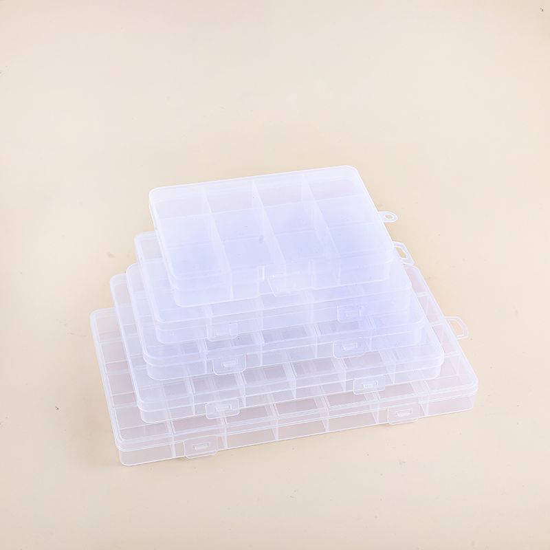Basic Solid Color Plastic Jewelry Boxes 1 Piece