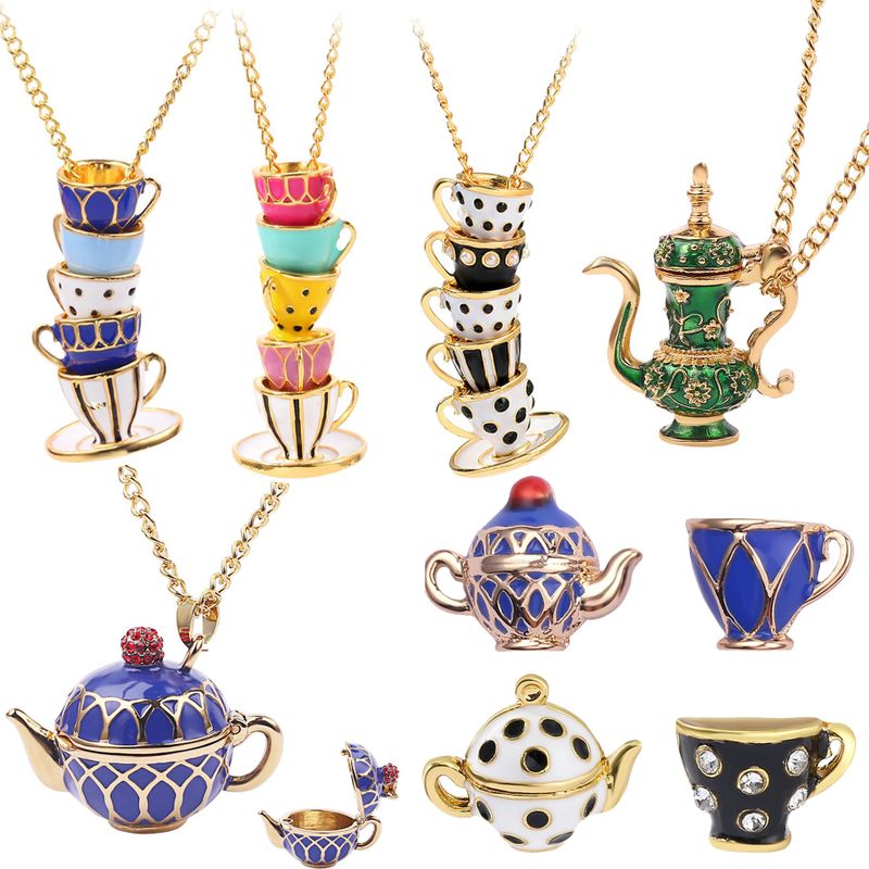 1 Piece Fashion Cup Alloy Plating Rhinestones Women's Necklace