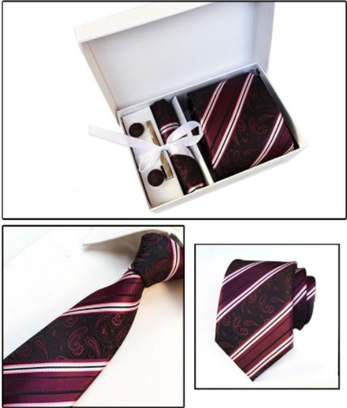 Factory Wholesale Men's Tie Spot Gift Box 6 Pieces Set Team Necktie Business Formal Wear Tie