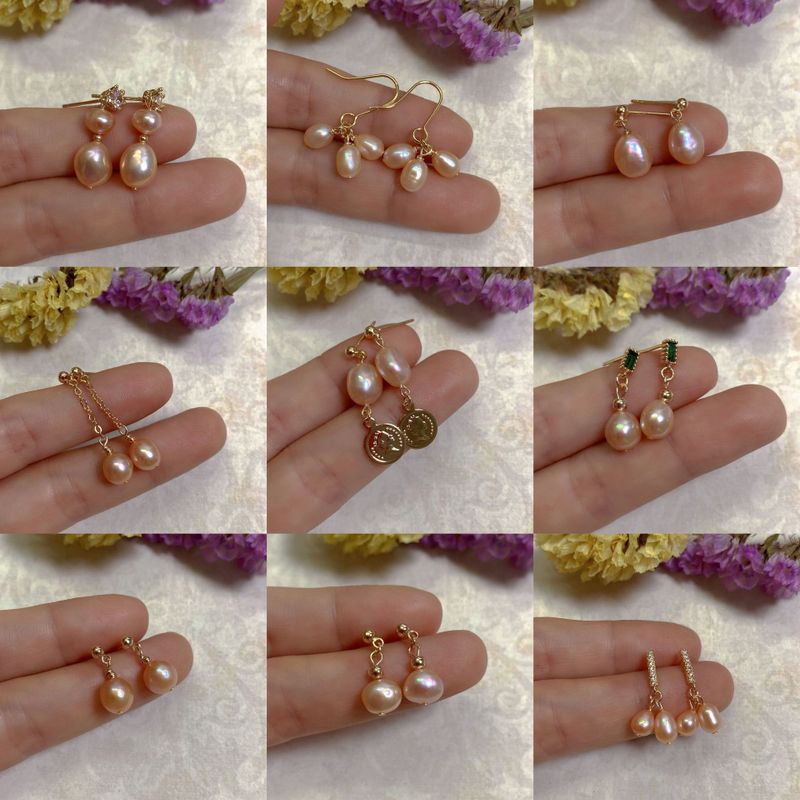 Simple Style Geometric Copper Plating Pearl Drop Earrings 1 Pair