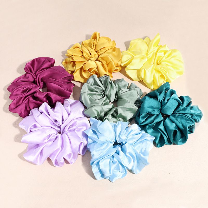 Mode Einfarbig Tuch Handgemacht Haargummi 1 Stück