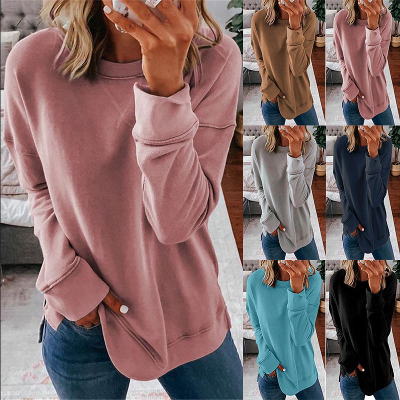 Women's Hoodie Long Sleeve Hoodies & Sweatshirts Simple Style Solid Color