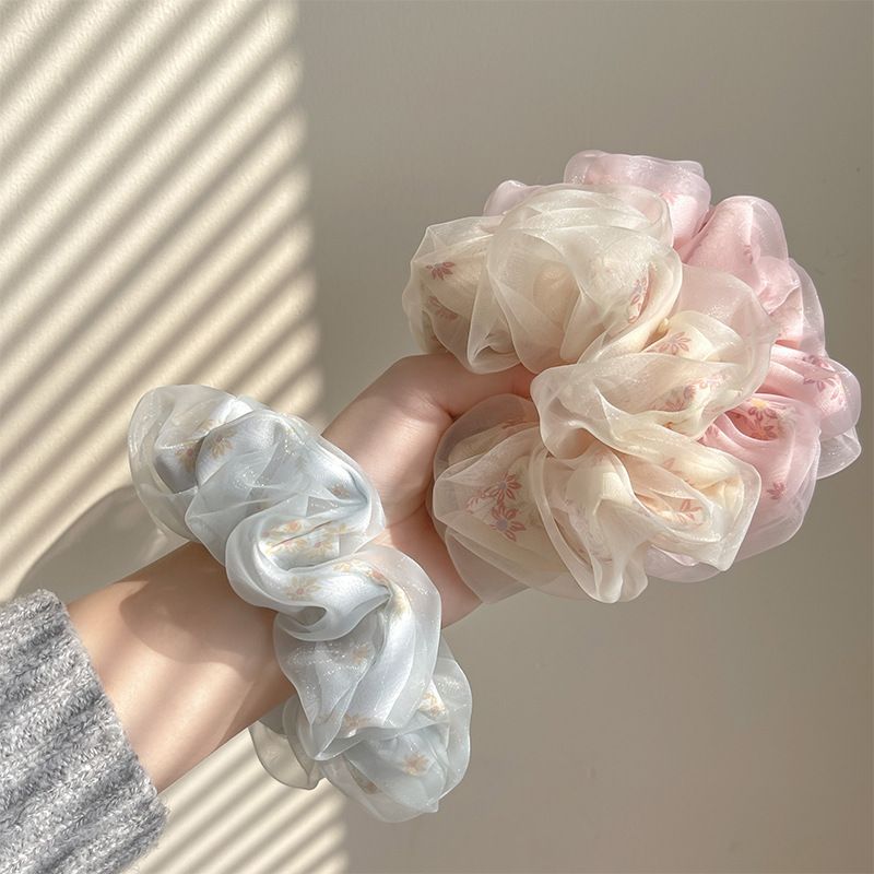 Sweet Ditsy Floral Gauze Hair Tie 1 Piece