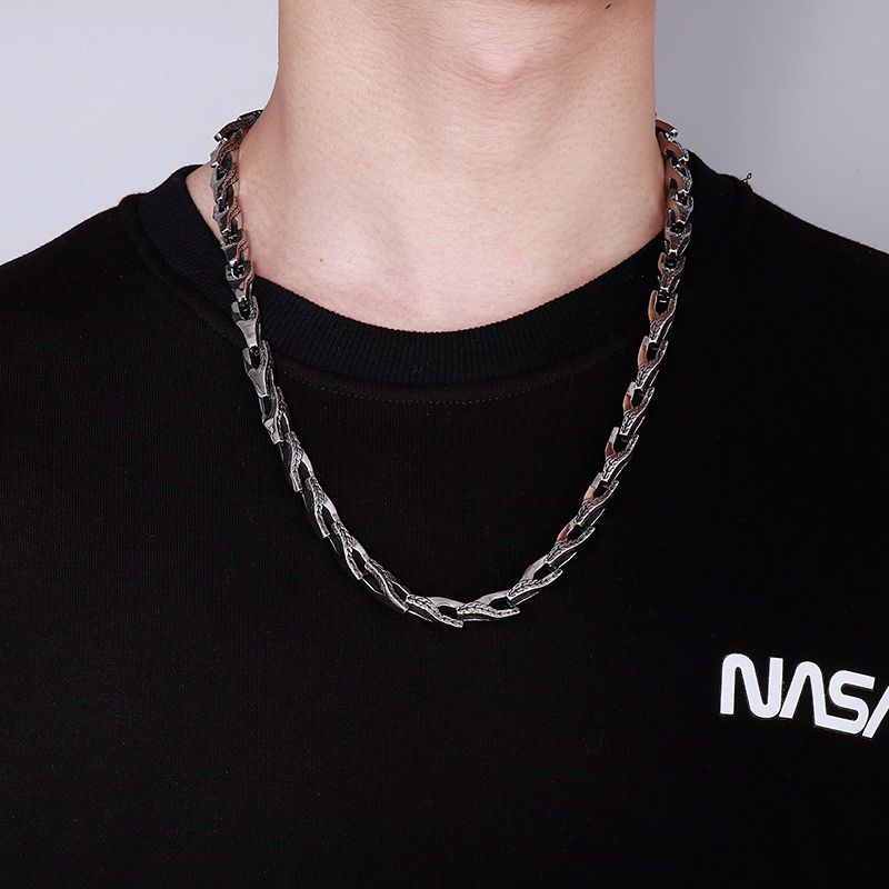 1 Stück Einfacher Stil Geometrisch Rostfreier Stahl Männer Halskette