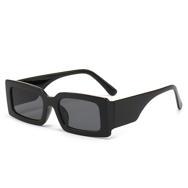 Simple Style Solid Color Ac Square Full Frame Men's Sunglasses