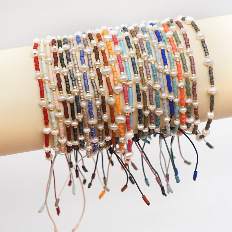 Retro Geometric Pearl Handmade Bracelets 1 Piece