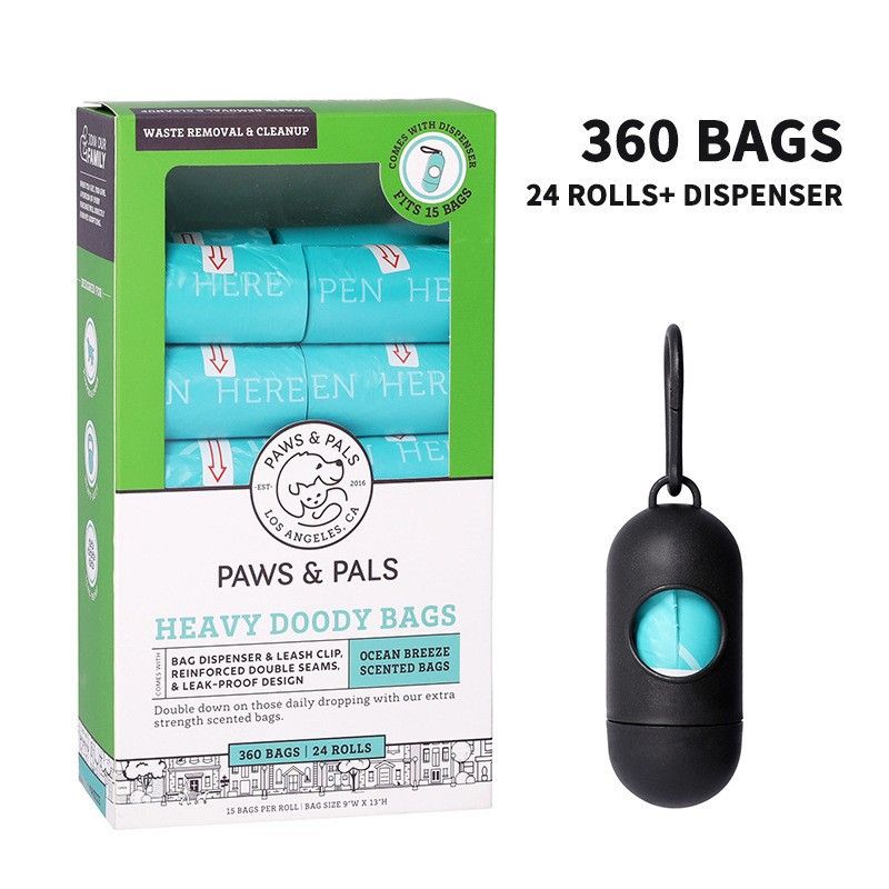 Cross-border Stock Wholesale 1.5 Silk Pet Waste Bags Boxed Poop Bags Epi Biodegradable Poop Pickup Bags