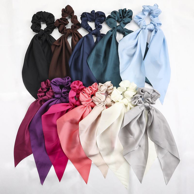 Mode Streifen Einfarbig Gänseblümchen Tuch Spitze Haargummi 1 Stück