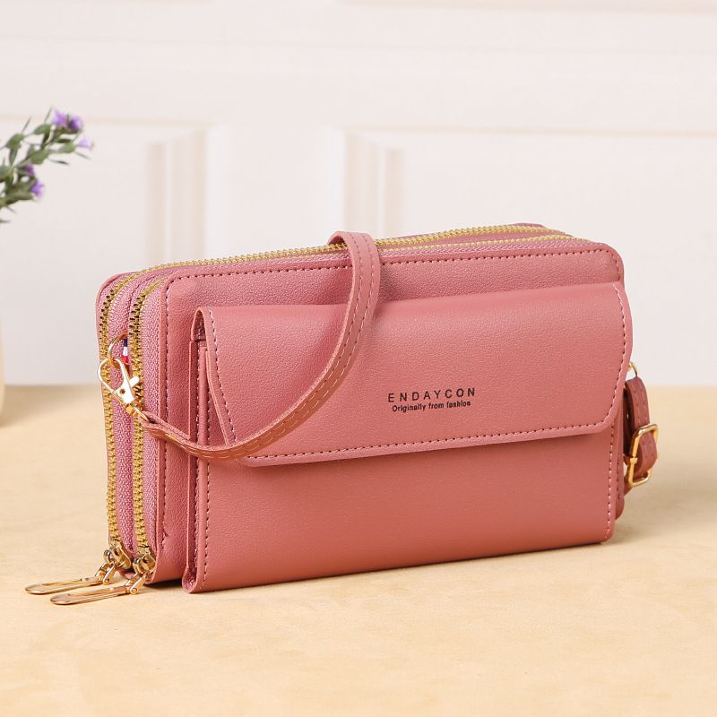 Women's All Seasons Pu Leather Solid Color Classic Style Square Flip Cover Shoulder Bag