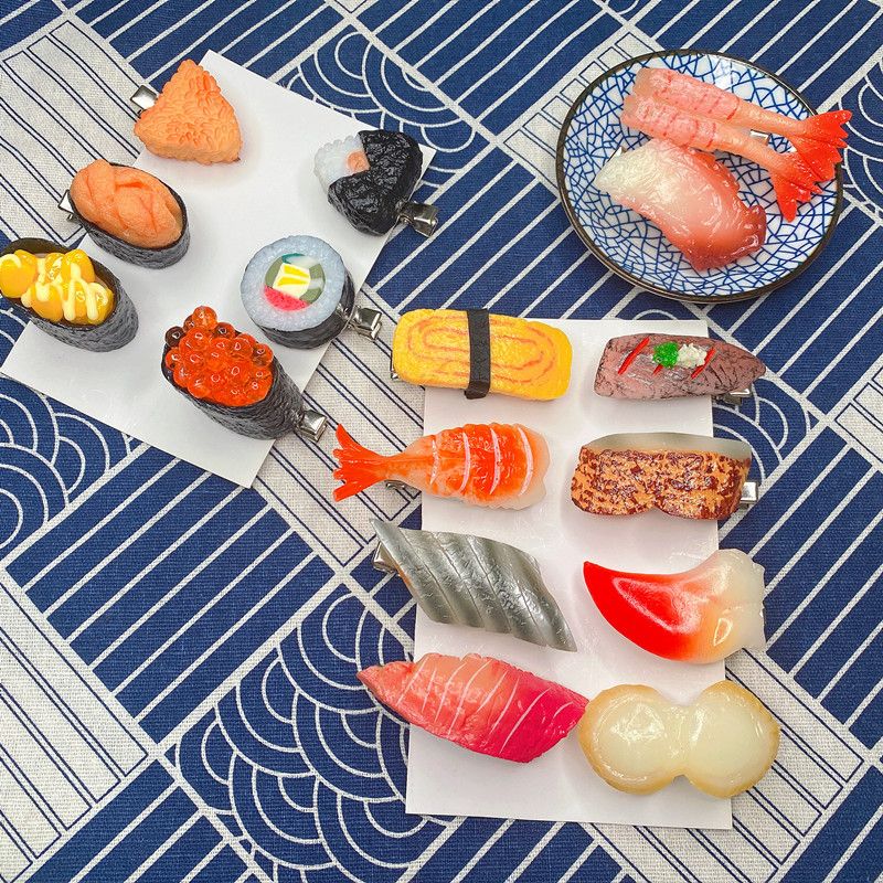 Lindo Sushi El Plastico Pinza Para El Cabello