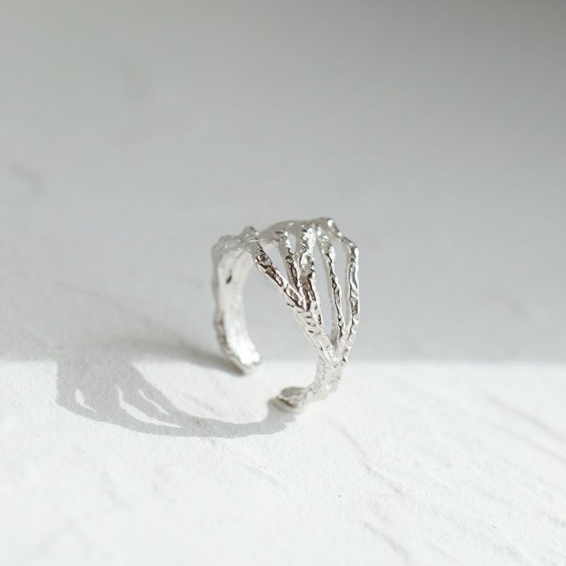 Simple Style Branches Sterling Silver Plating Rings