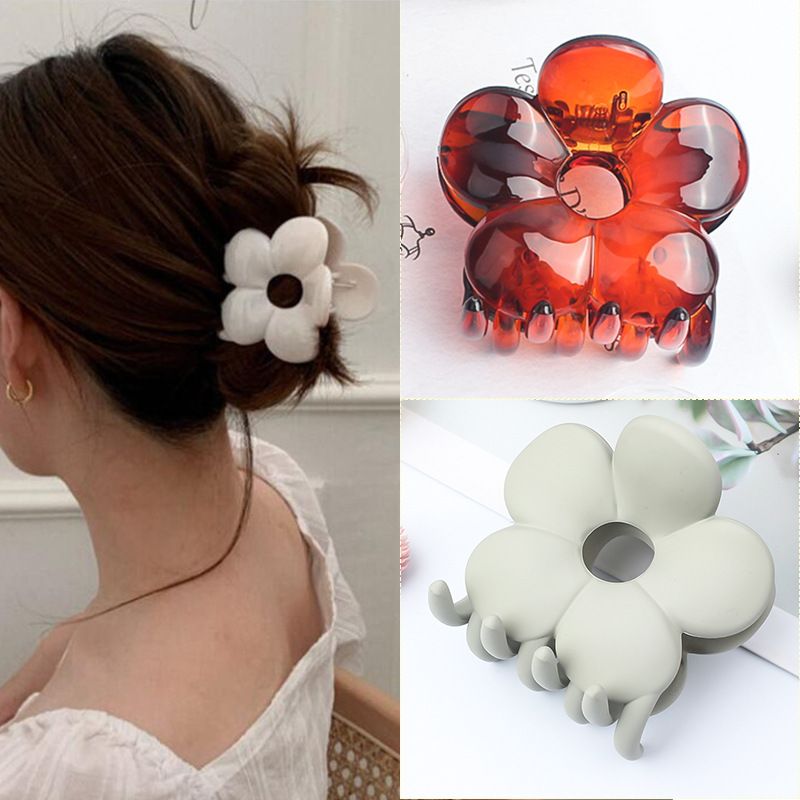 Fashion Flower Pc Stoving Varnish Hair Claws 1 Piece