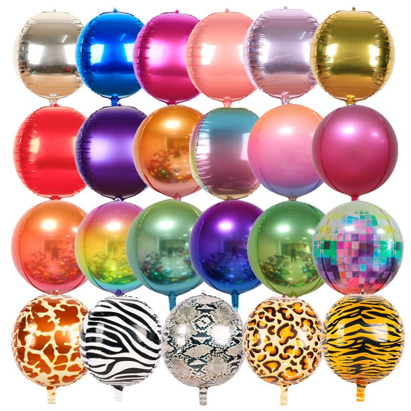Zebra Solid Color Leopard Aluminum Film Party Balloons 1 Piece