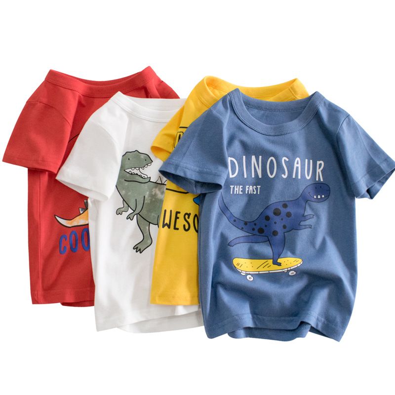 Décontractée Dinosaure Impression T-chemises & Chemises