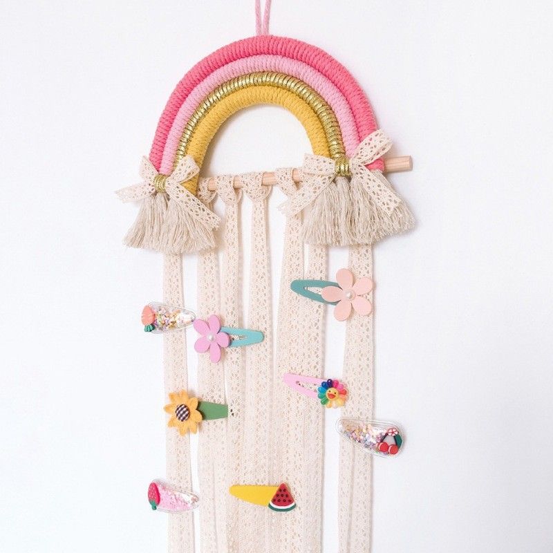 Mode Regenbogen Baumwoll Seil Hängende Ornamente