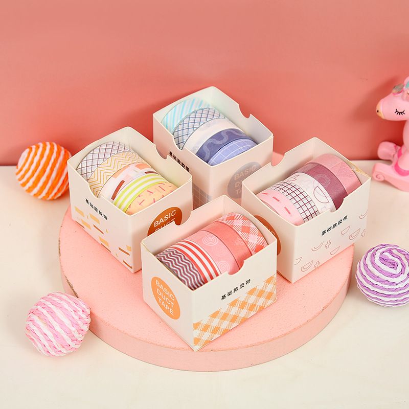 12 Models Journal Decoration Adhesive Paper Tape Gift Set  Wholesale