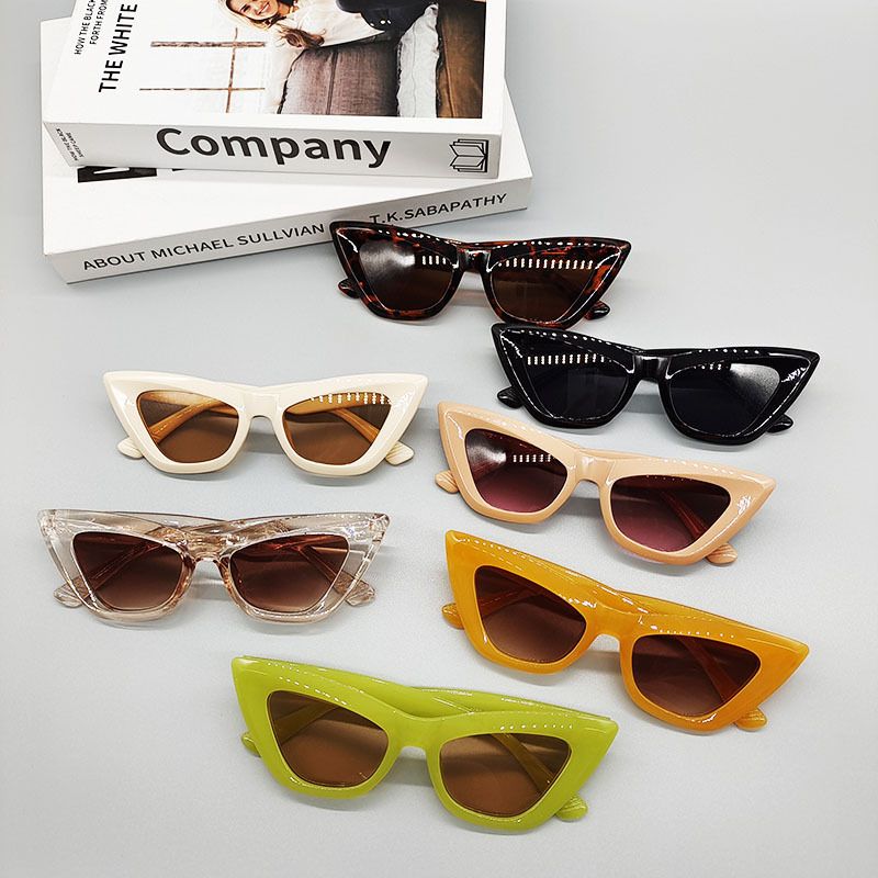 New Cat Eye Candy Color Sunglasses