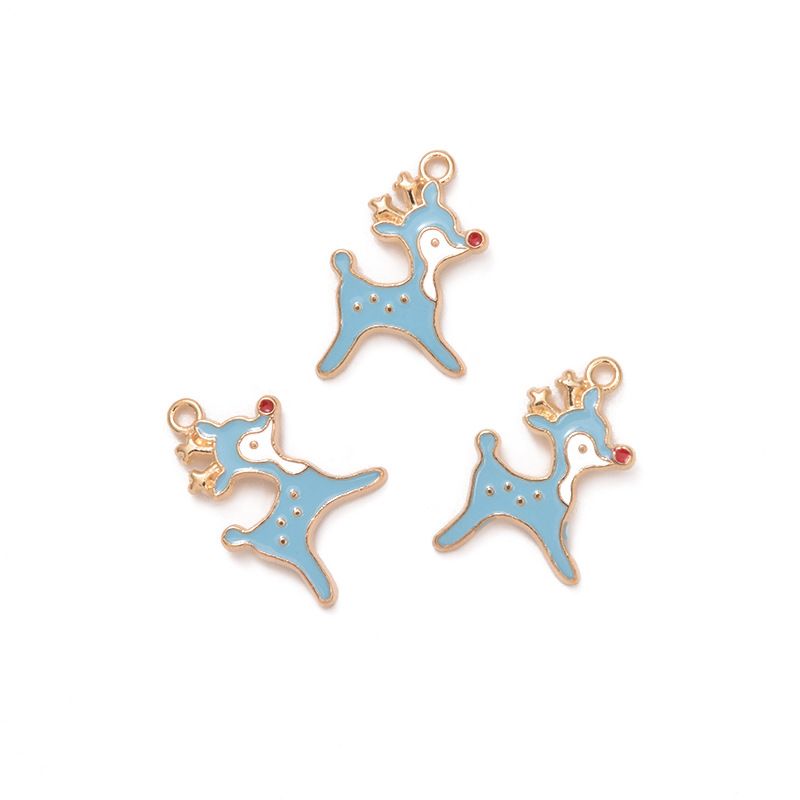 Christmas Fawn Alloy Jewelry Accessories Diy Earrings Bracelet Pendant Wholesale