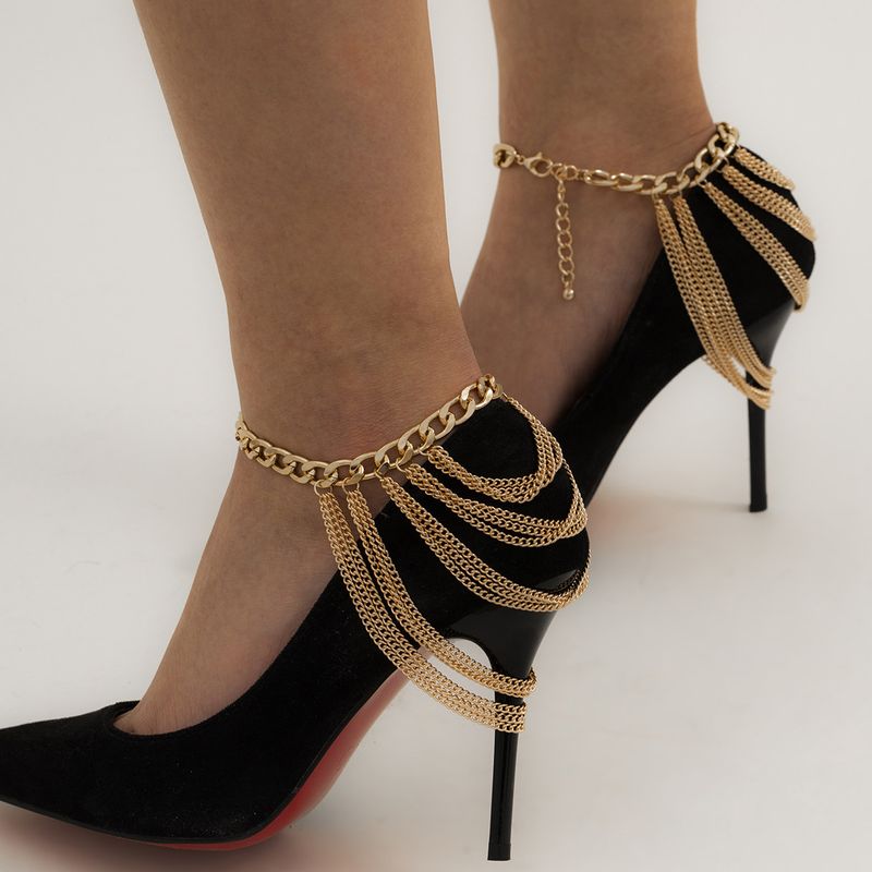 Elegant Sexy Geometric Alloy Plating Women's Anklet