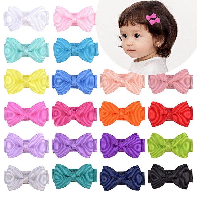 Cute Cartoon Baby Hairpin Solid Color Cloth Seamless Hairpin