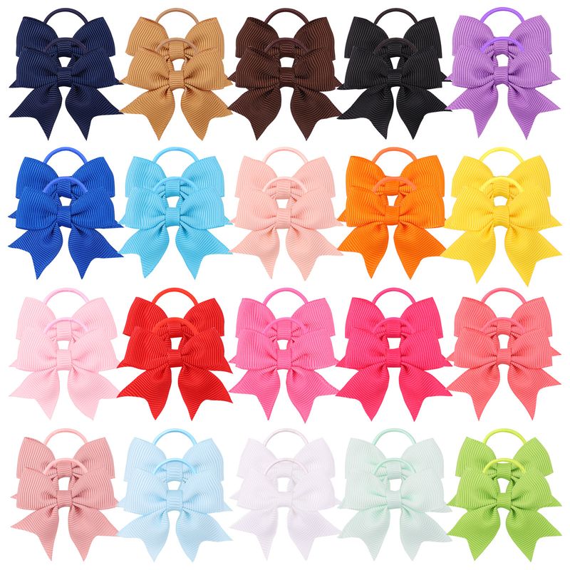 Nouveaux Accessoires Pour Cheveux Simples Pour Enfants Anneau De Cheveux Floral Couleur Bonbon