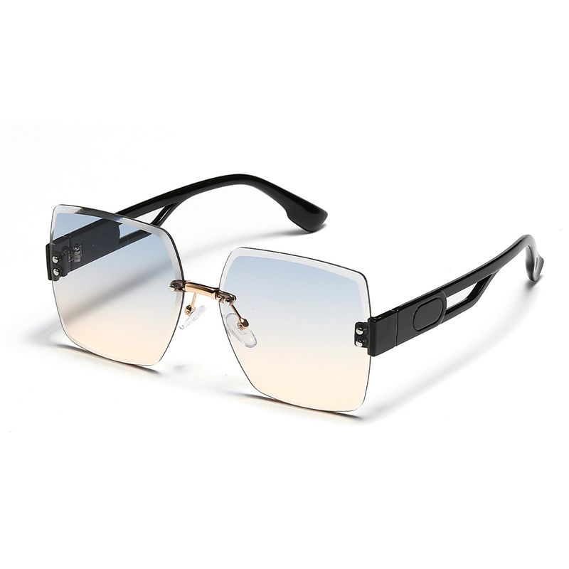 Fashion Polygonal Irregular Diamond Frameless Hollow Temple Sunglasses Wholesale