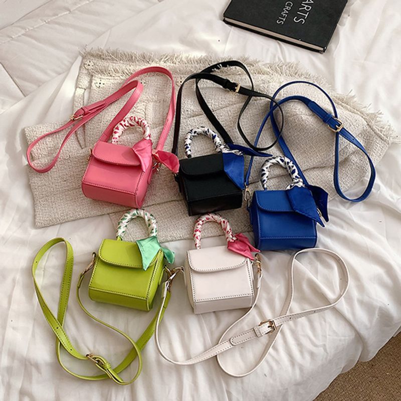 Spring New Women's Fashion Simple One-shoulder Square Messenger Mini Bag 11*11*7cm