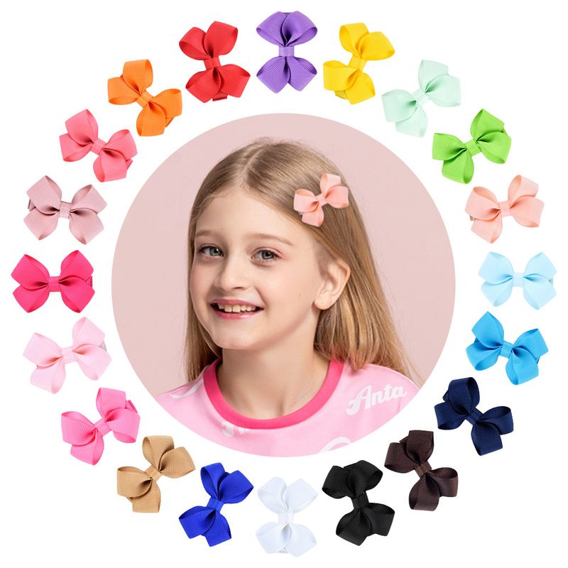 Creative New Contrast Color Three-dimensional Twisted Leaf Bow Children's Hair Accessories
