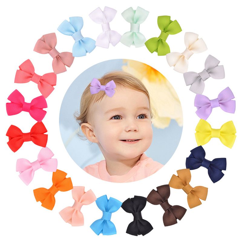 New Baby Multicolor 5cm Mini Children's Ladies Baby Bow Hairpin
