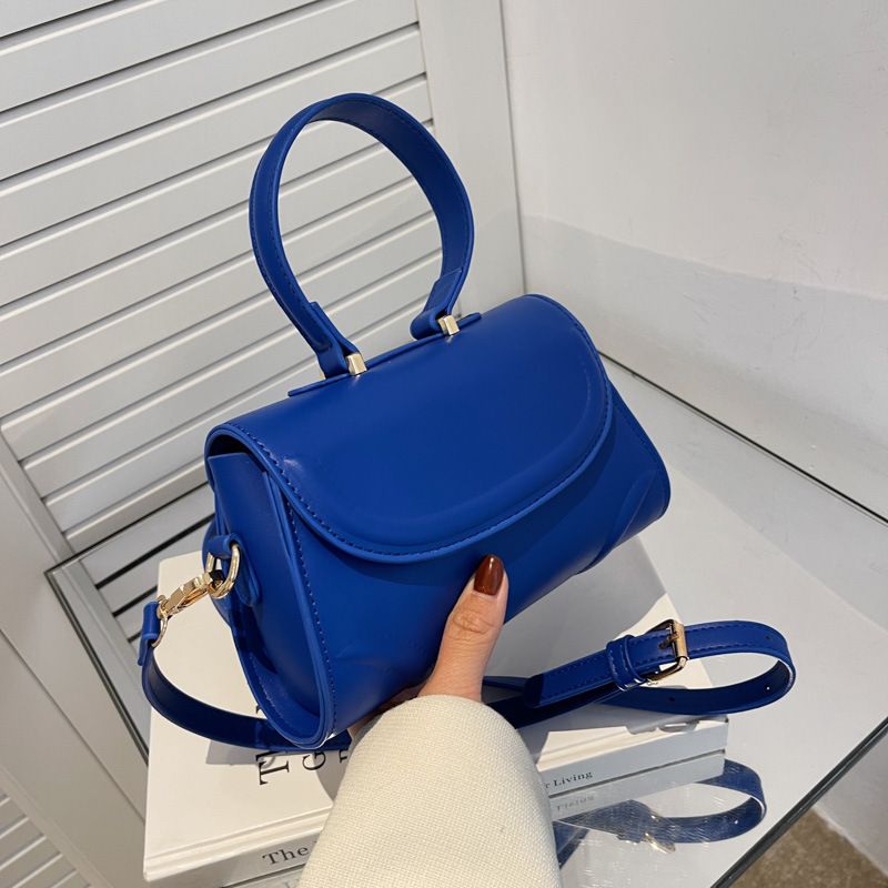 Women's New Handbag Solid Color Geometric One-shoulder Messenger Bag 20*12.5*7cm