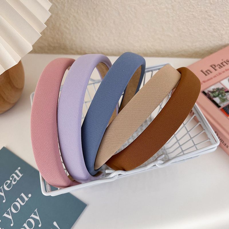 Simple Wide-brimmed Solid Color Cute Headband Wholesale