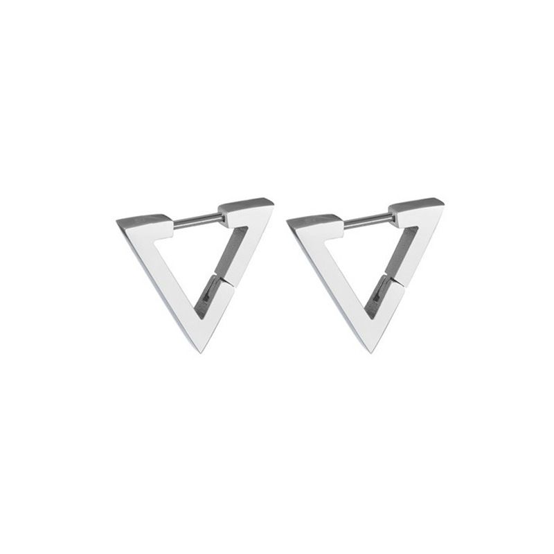 Geometric 304 Stainless Steel No Inlaid 18K Gold Plated Earrings Ear Studs