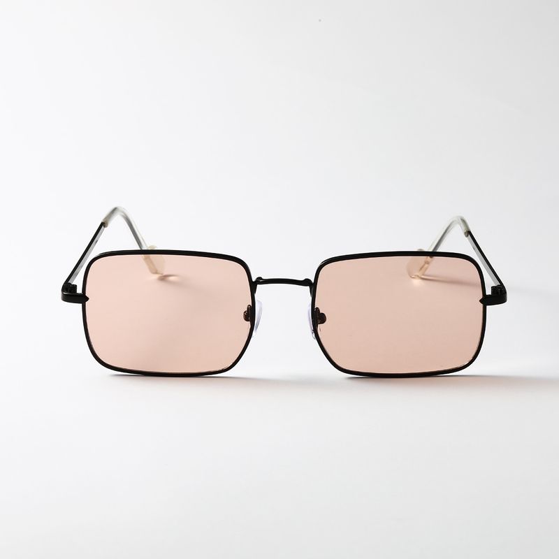 Square Small Frame Light Gray Business Temperament Color Sunglasses