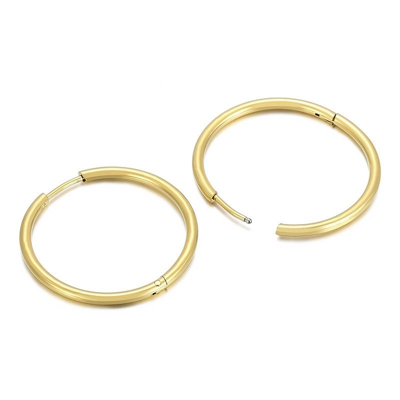 Fashion Geometric Plating Stainless Steel No Inlaid 18K Gold Plated Earrings