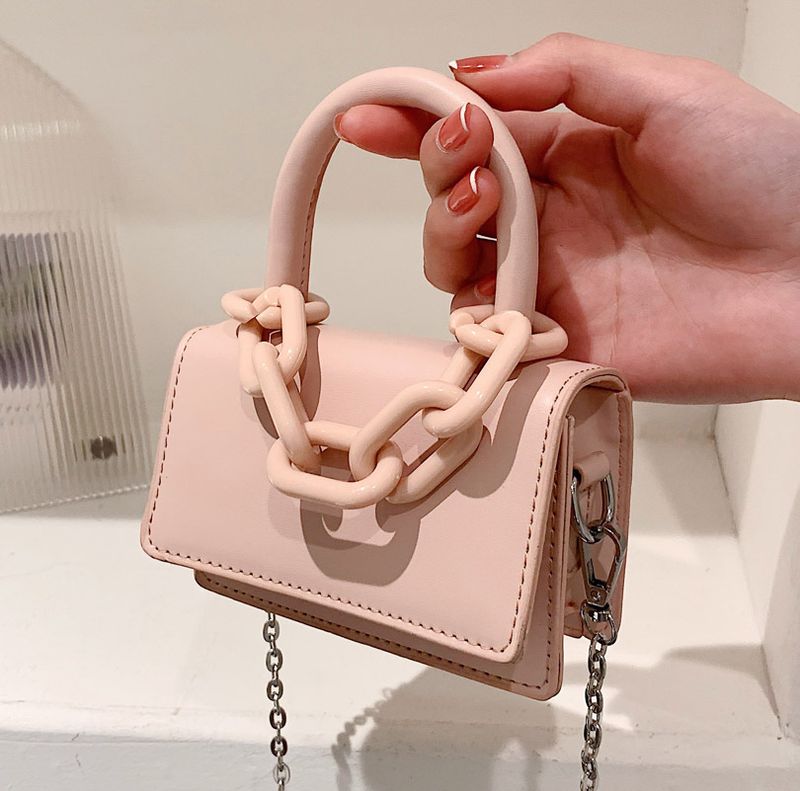 Women's New Chain Small Fashion Texture Messenger Bag12*9*4cm